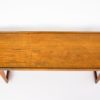 Dansk Design Denmark Peter Lovig Nielsen, Elegant Solid Teak Sled Legs Coffee Table