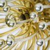 Studio Tetrarch for Valenti Luce 1960s Large PISTILLO Ceiling Lamp in Gold