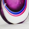 Luigi Onesto For Oball Heavy 2.5kg Murano Sommerso Cased Glass Vase Labelled