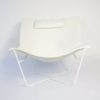 David Weeks for Habitat Semana White Leather Sling Chair