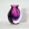 Luigi Onesto For Oball Heavy 2.5kg Murano Sommerso Cased Glass Vase Labelled