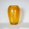 Archimede Seguso Cordonato d'Oro Large Amber Glass Vase With Wings Archimede Seguso Cordonato d'Oro Large Amber Glass Vase With Wings