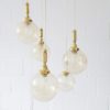 Wila Cascade chandelier four-armed, large pendant lamp with glass beads amber and gold Wila Cascade chandelier four-armed, large pendant lamp with glass beads amber and gold
