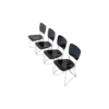 Set of 4 Alu-Flex Chairs by Armin Wirth Set of 4 Alu-Flex Chairs by Armin Wirth