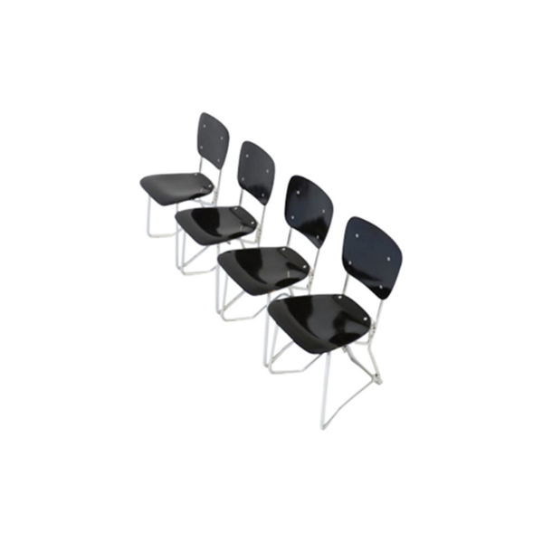 Set of 4 Alu-Flex Chairs by Armin Wirth Set of 4 Alu-Flex Chairs by Armin Wirth