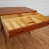 Vintage Danish sewing table, teak wood, 60s