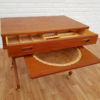 Vintage Danish sewing table, teak wood, 60s