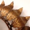 Art Deco Acanthus Leaf Gilded Metal Flush Mount, 1930s