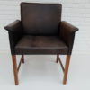 Danish conference chair by Hans Olsen, 60s, original leather, solid rosewood Danish conference chair by Hans Olsen, 60s, original leather, solid rosewood