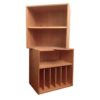 8x Danish Pine Wood Cabinet System, 1960s