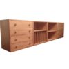8x Danish Pine Wood Cabinet System, 1960s