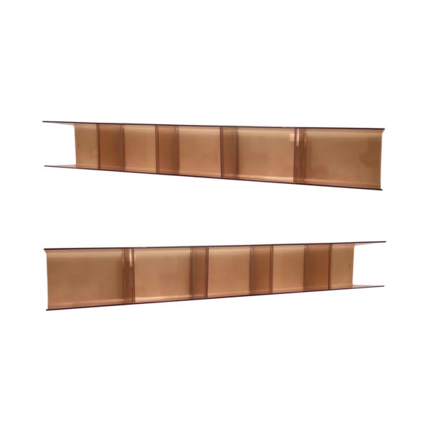 Floating Smoked Plexiglas Wall Units, 1970s Floating Smoked Plexiglas Wall Units, 1970s