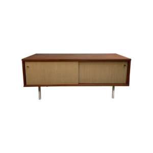 Teak sideboard with stainless steel feet - 1960s, Belgium
