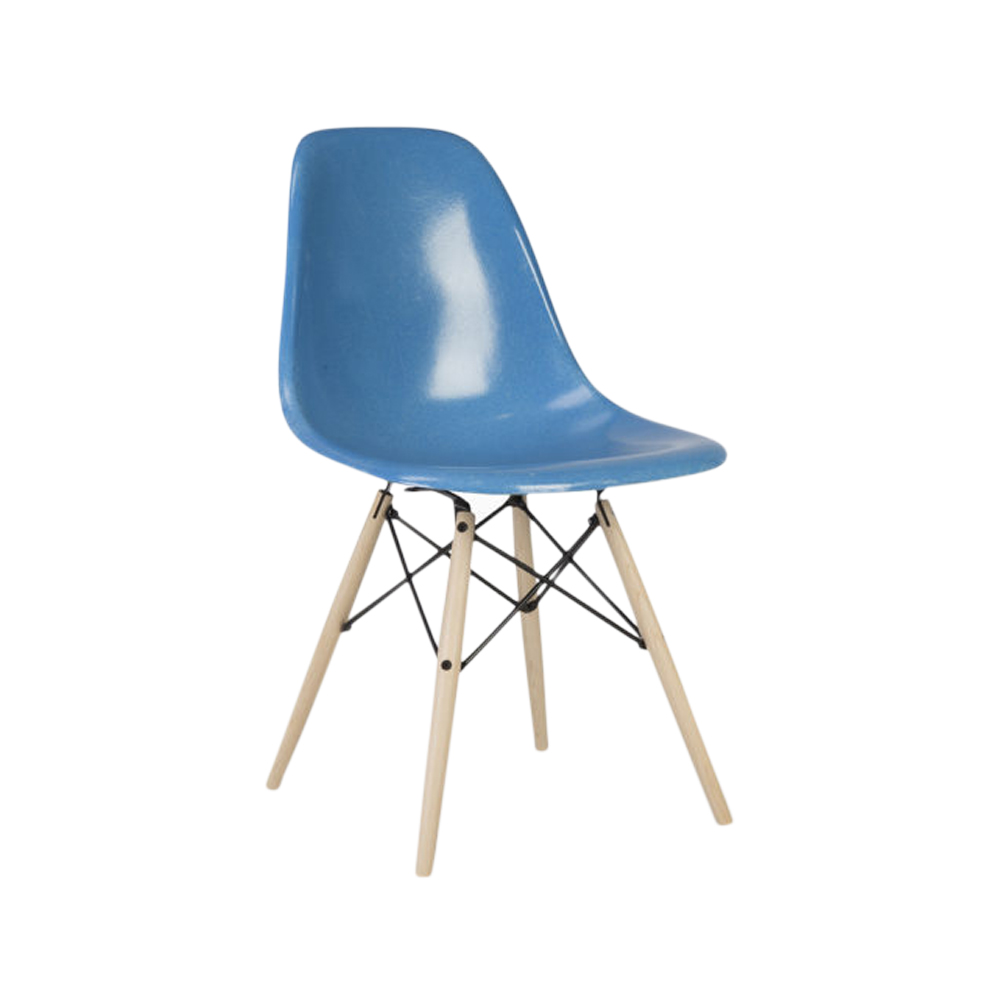 Cobalt Blue Herman Miller Vintage Eames Dsw Side Shell Chair