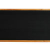 Mid Century Ash Coffee Table with Black Opaxite Glass Tabletop