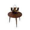 Round coffee / club table, Poland - Radomsko, 1950s. Round coffee / club table, Poland - Radomsko, 1950s.