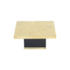 Etched Brass Side Table by Georges Mathias