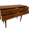 Chest of drawers. Proj Kai Krystiansen for Feldballes Møbelfabrik, Denmark, 1960s.