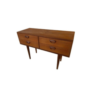 Chest of drawers. Proj Kai Krystiansen for Feldballes Møbelfabrik, Denmark, 1960s.