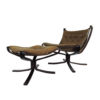 Falcon Chair and Ottoman by Sigurd Ressell, 1970s