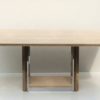 Dining set Brass & Travertine ‘70s Belgochrom style