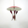 1940’s brass and aluminum French pendant light
