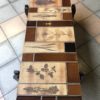 Roger Capron ceramic and oak coffee table / 1972