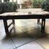 Roger Capron ceramic and oak coffee table / 1972