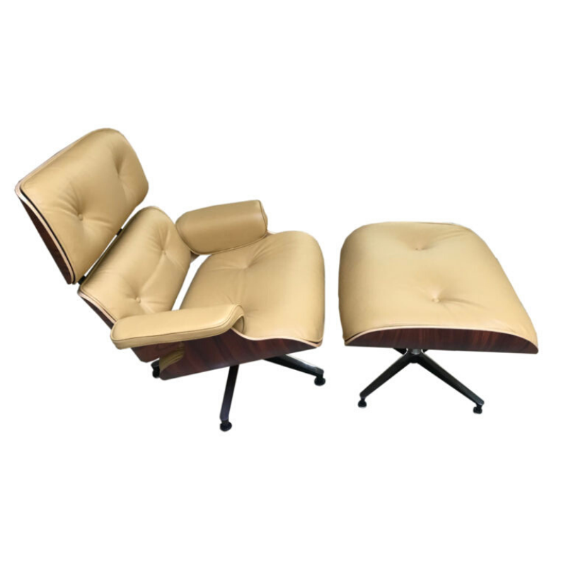 Lounge Chair And Ottoman Charles Eames, Yellow Leather Chair With Ottoman