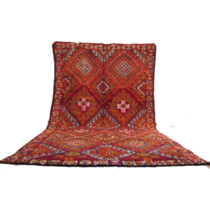 Moroccan rug 6’x12′ vintage beni mguild rug, the genuine moroccan rug.
