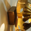 Vintage Brass wall Flower sconces pair by Lars Holmström, 1950s Sweden Vintage Brass wall Flower sconces pair by Lars Holmström, 1950s Sweden
