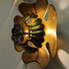 Vintage Brass wall Flower sconces pair by Lars Holmström, 1950s Sweden Vintage Brass wall Flower sconces pair by Lars Holmström, 1950s Sweden