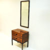 Rosewood mirror and drawer midcentury set by Kai Kristiansen- Denmark 1950`s