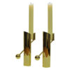 Brass candle holder pair Variabel by Pierre Forsell for Skultuna, Sweden 1960s Brass candle holder pair Variabel by Pierre Forsell for Skultuna, Sweden 1960s