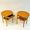Pair of Roundtop side tables by Engström & Myrstrand for Bodafors, Sweden 1964