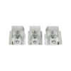 3 pieces ceiling lights / wall lights, 1970s, Peill & Putzler, aluminum, glass