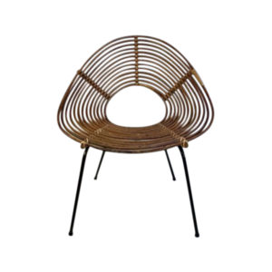 Rattan Armchair, 1950s