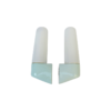 One pair of mirror lights, designed by Wilhelm Wagenfeld for Lindner, 3rd generation, in light green