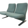 Pierre Paulin Rare F784 60's Concorde two-seater sofa in light green Artifort fabric