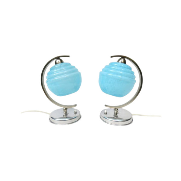 Elegant pair of bedside lamp - Art Deco - France