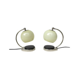 1 pair of bedside table lamps, called "Tastlicht", 40s/50s, Marianne Brandt