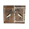 Moluh Seidou - Precious butterfly wings collage Dyptique aux aigrettes Moluh Seidou - Precious butterfly wings collage Dyptique aux aigrettes