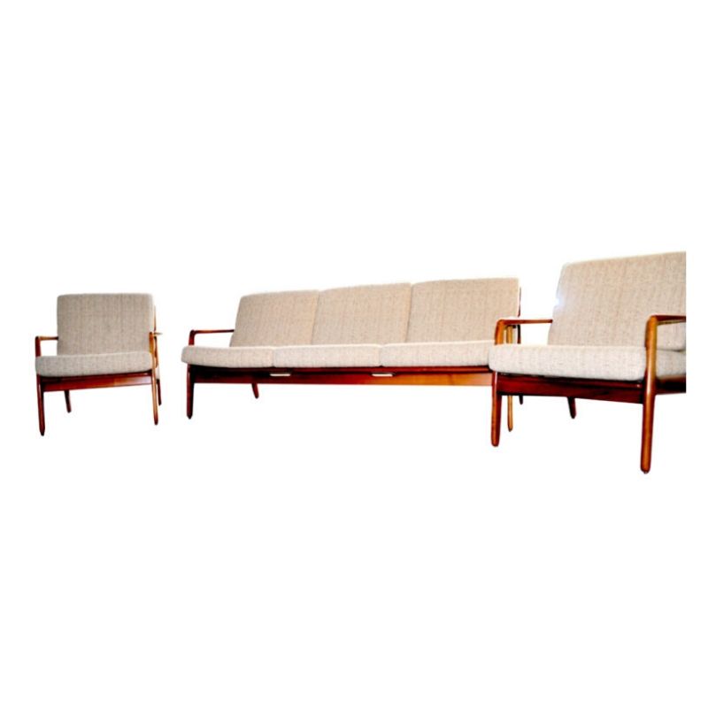 Three Piece Sofa & Lounge Chairs