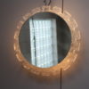 Round illuminated mirror made by Hillebrand, Germany - 1960's