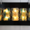 Set of 5 multicolored wall lights in glass - 'Chartres' - designed by Willem van Oeyen for Raak - The Netherlands - 1960's
