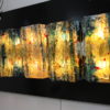 Set of 5 multicolored wall lights in glass - 'Chartres' - designed by Willem van Oeyen for Raak - The Netherlands - 1960's