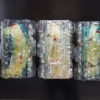 Set of 5 multicolored wall lights in glass - 'Chartres' - designed by Willem van Oeyen for Raak - The Netherlands - 1960's