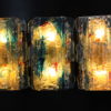 Set of 5 multicolored wall lights in glass - 'Chartres' - designed by Willem van Oeyen for Raak - The Netherlands - 1960's