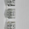 3 pieces ceiling lights / wall lights, 1970s, Peill & Putzler, aluminum, glass
