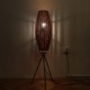 Industrial Wooden floor lamp, 1970